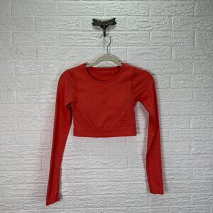 Size 4 Lululemon ribbed bra shirt activewear workout